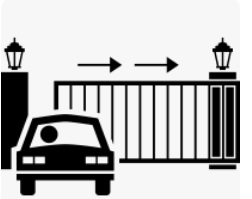 Propantek geçiş sistemleri otomatik sürgülü bahçe kapısı